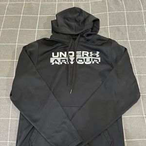 Under Armour Hoodie Youth￼ S  Black Pull Over Sweatshirt Sweater Performance